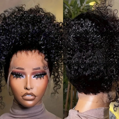 360 HD Lace Wig Glueless - 13x4 Deep Wave Human Hair Wig, Pre Plucked Hairline - ZOOMNSTORE