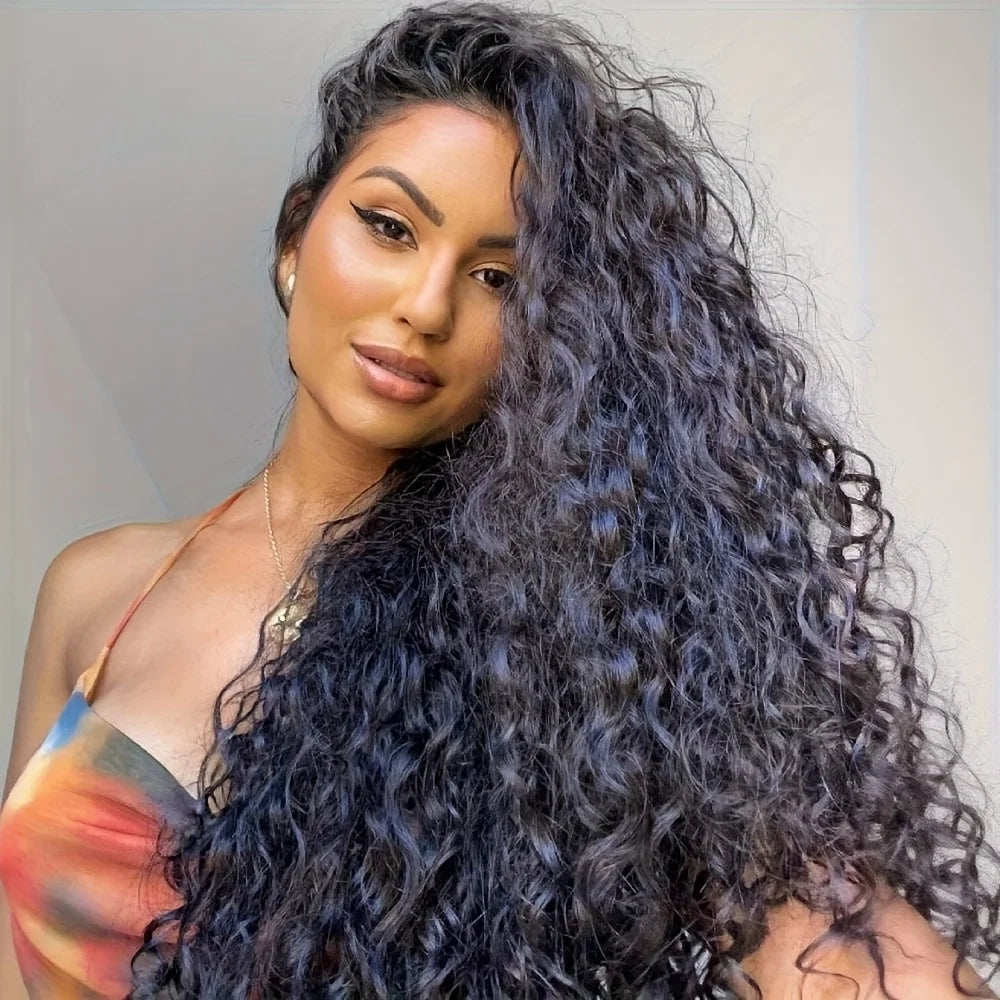 360 HD Lace Wig Glueless - 13x4 Deep Wave Human Hair Wig, Pre Plucked Hairline - ZOOMNSTORE