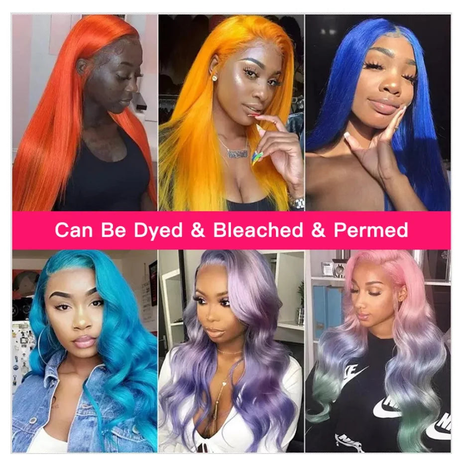 360 Lace Frontal Wig - 13x6 13x4 Body Wave Blonde Remy Human Hair, Preplucked Lace Cap - ZOOMNSTORE