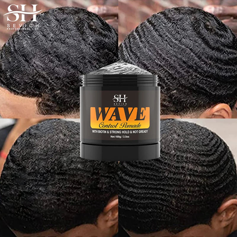 Curly Hair Cream Wave Kit - Oil-Based Pomade for 360 Waves and African Braids - ZOOMNSTORE