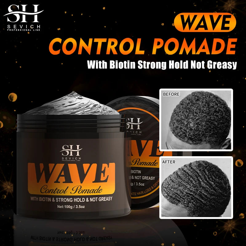 Curly Hair Cream Wave Kit - Oil-Based Pomade for 360 Waves and African Braids - ZOOMNSTORE
