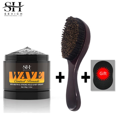 Curly Hair Cream Wave Kit - Oil-Based Pomade for 360 Waves and African Braids - ZOOMNSTORE