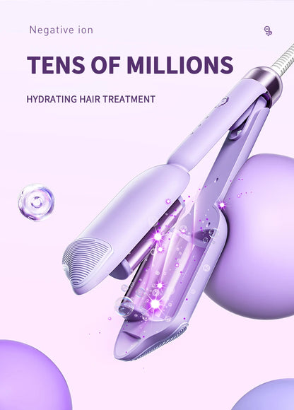 36mm Electric Hair Curler - Ceramic Curling Iron with Double Barrel for Long Lasting Curls - ZOOMNSTORE