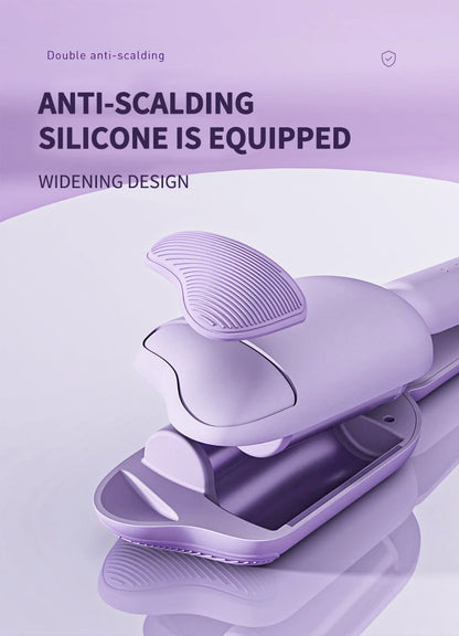 36mm Electric Hair Curler - Ceramic Curling Iron with Double Barrel for Long Lasting Curls - ZOOMNSTORE