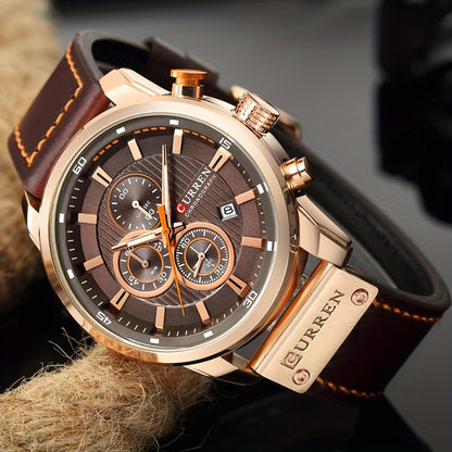 Mens Waterproof Chronograph Sports Watch with Date Function - ZOOMNSTORE