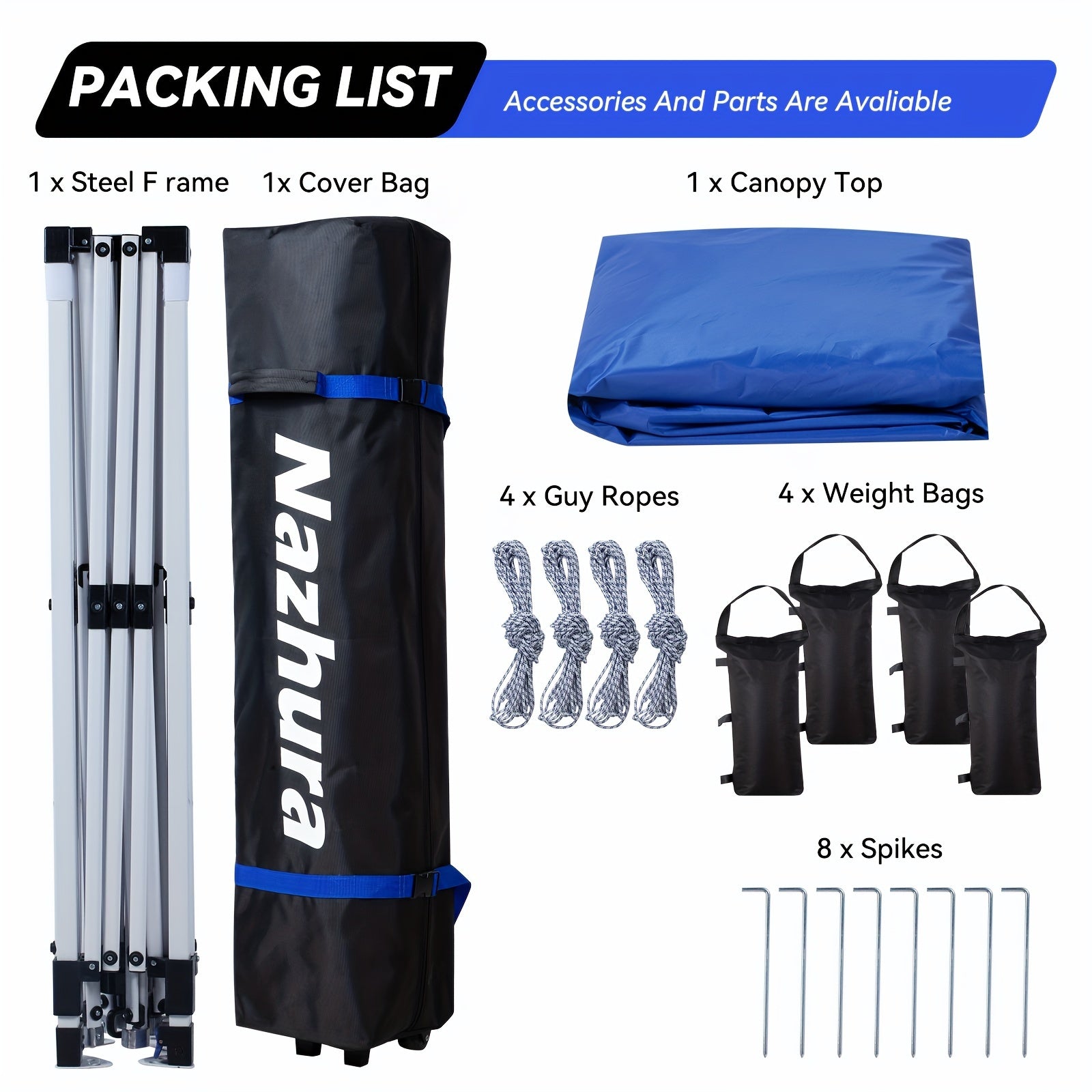 Adjustable 10 x 10 Pop Up Canopy Tent - Freestanding Sun Shelter with Sand Weight Bag - ZOOMNSTORE