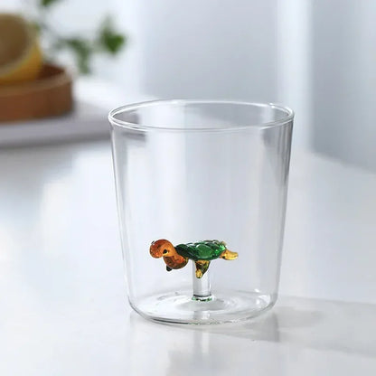 3D Animal Glass Cup - Borosilicate Transparent Drinking Glass for Coffee & Juice - ZOOMNSTORE