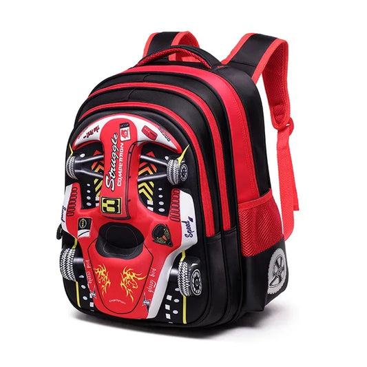 Waterproof 3D Car Backpack - Lightweight Preschool School Bag for Kids - ZOOMNSTORE
