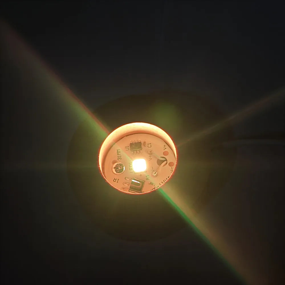 3D Crystal Ball Night Light – USB Powered Lamp With Remote Control & Wooden Base - ZOOMNSTORE