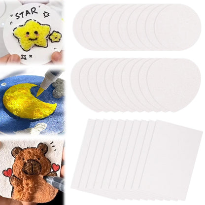 3D Drawing Magic Canvas Set - DIY Art Foam Texture with Water Brush 2636 Pcs for Kids Parties and Gifts - ZOOMNSTORE