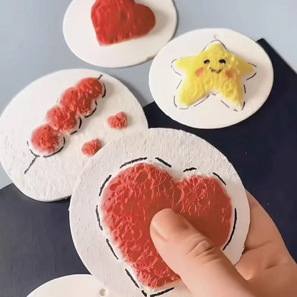 3D Drawing Magic Canvas Set - 30Pcs Kids Painting Paper with Water Brush - ZOOMNSTORE