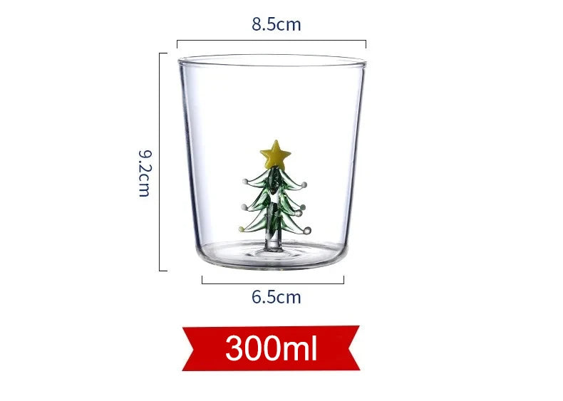 3D Glass Cup - Handmade Bubble Mug With Animal & Plant Shapes | Eco-Friendly Drinkware Gift - ZOOMNSTORE