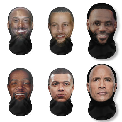 3D Printed Mask Elastic Mesh Full Face Mask for Men Women Cosplay Headwear Novelty Supplies Tricky Hood Party Cosplay Props - ZOOMNSTORE