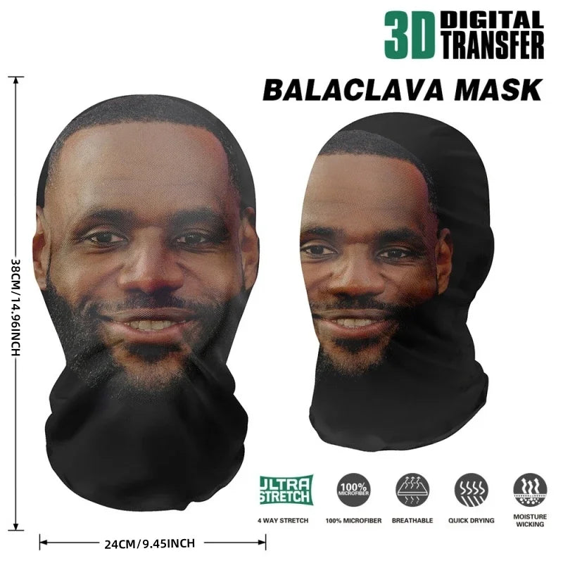 3D Printed Mask Elastic Mesh Full Face Mask for Men Women Cosplay Headwear Novelty Supplies Tricky Hood Party Cosplay Props - ZOOMNSTORE