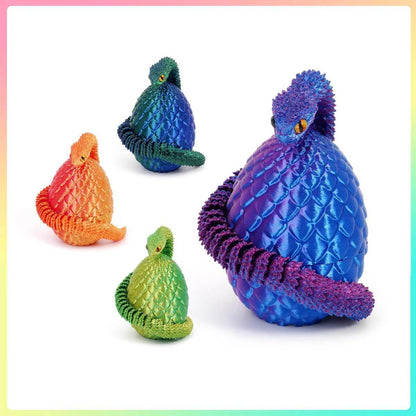 3D Printed Snake Figurine – Movable Action Figures | Flexible Posture Snake Model Toy - ZOOMNSTORE