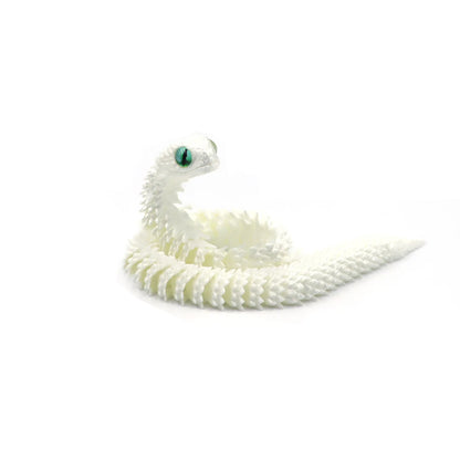 3D Printed Snake Figurine – Movable Action Figures | Flexible Posture Snake Model Toy - ZOOMNSTORE