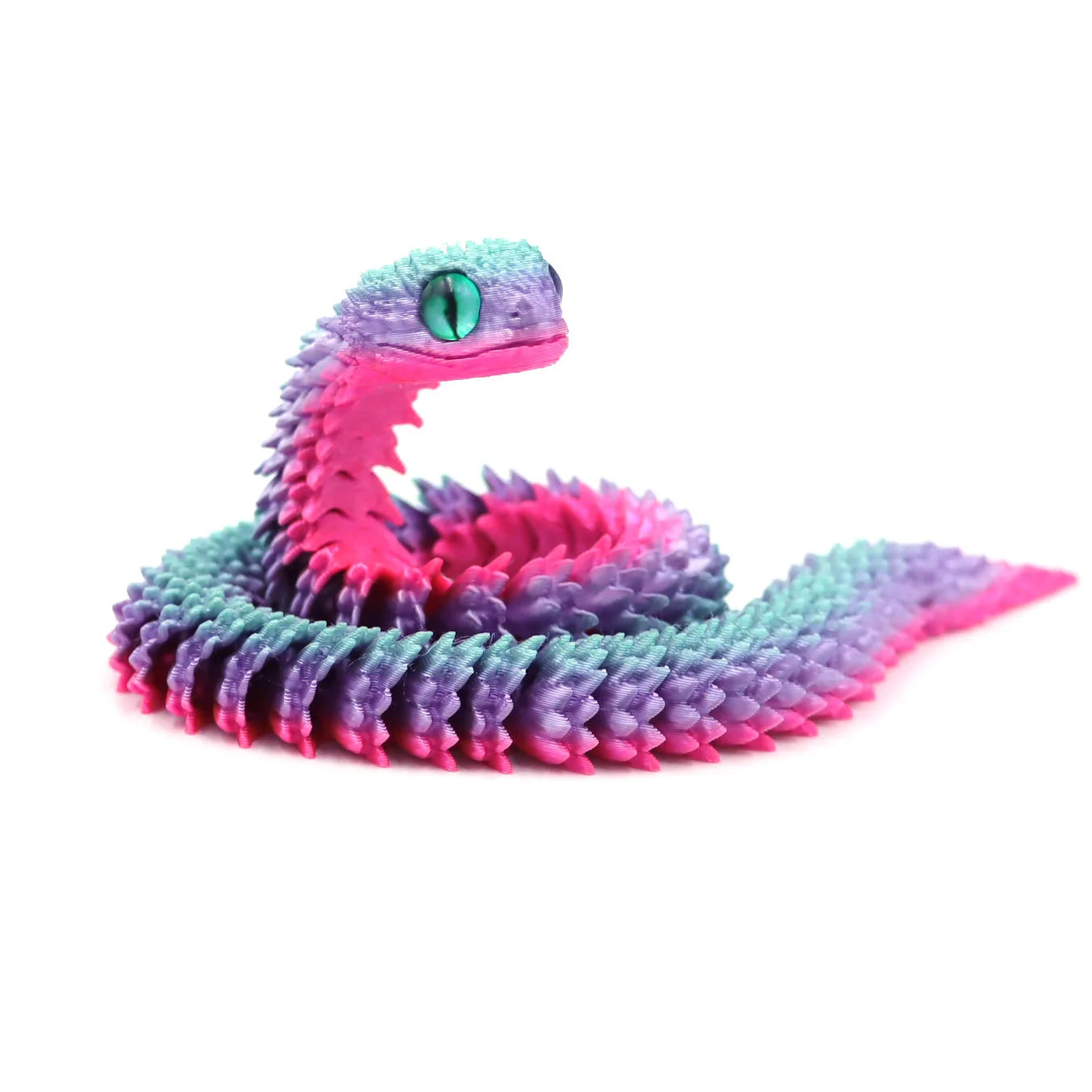 3D Printed Snake Figurine – Movable Action Figures | Flexible Posture Snake Model Toy - ZOOMNSTORE