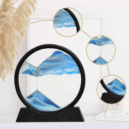 3D Quicksand Hourglass Art - Deep Sea Sandscape Picture for Home or Office Decor - ZOOMNSTORE