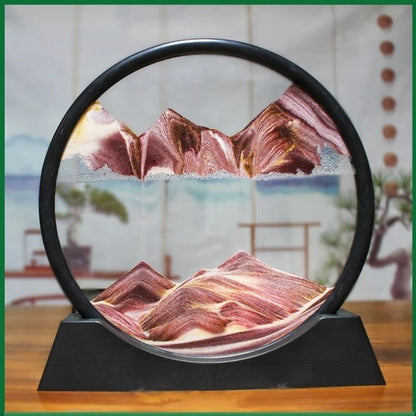 3D Quicksand Hourglass Art - Deep Sea Sandscape Picture for Home or Office Decor - ZOOMNSTORE