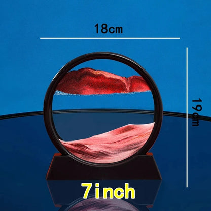 3D Quicksand Hourglass Art - Deep Sea Sandscape Picture for Home or Office Decor - ZOOMNSTORE