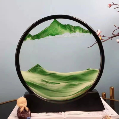 3D Quicksand Hourglass Art - Deep Sea Sandscape Picture for Home or Office Decor - ZOOMNSTORE