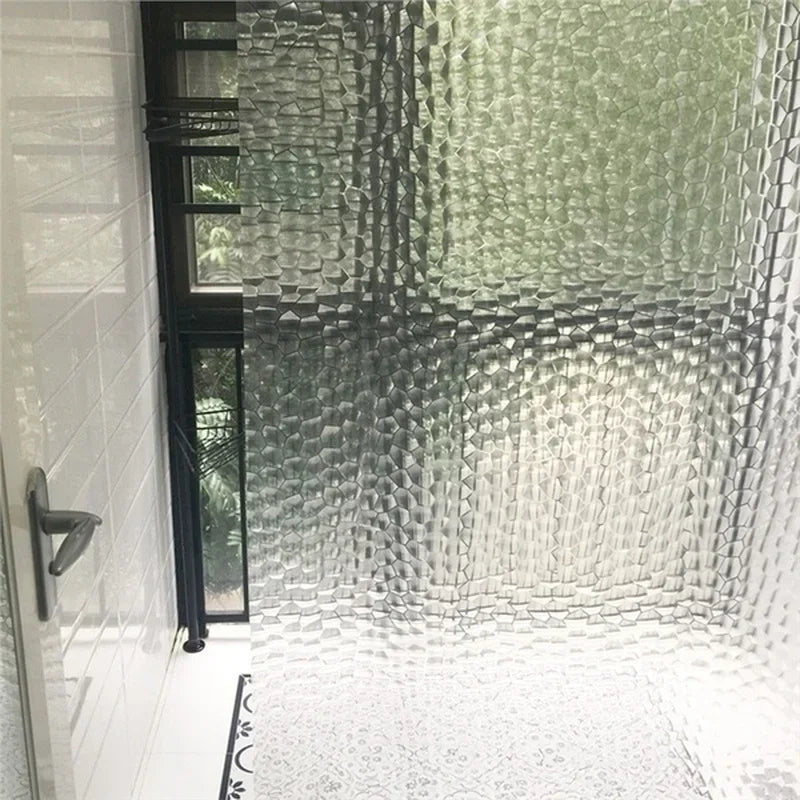 3D Waterproof Shower Curtain - Transparent Thicker Bath Curtain 180x180cm - ZOOMNSTORE