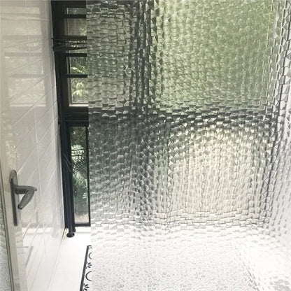 3D Waterproof Shower Curtain - Transparent Thicker Bath Curtain 180x180cm - ZOOMNSTORE