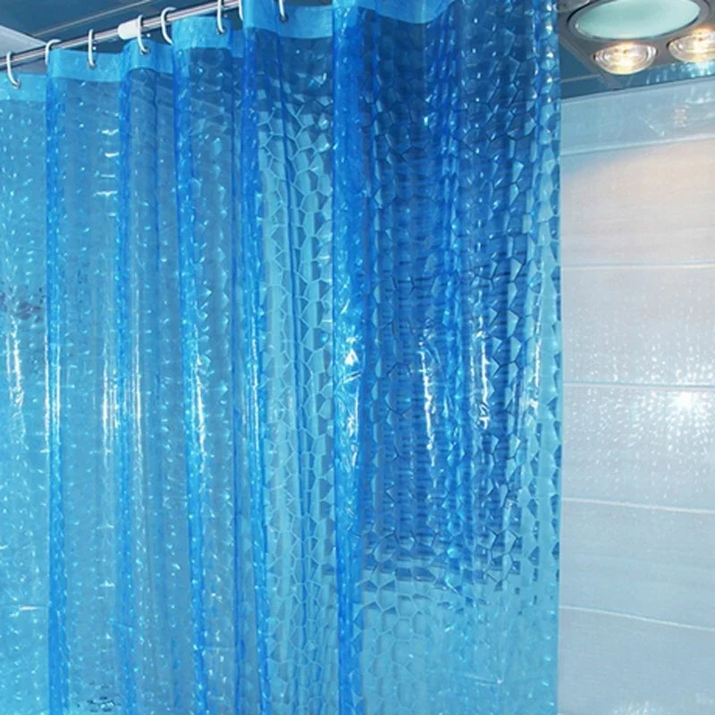 3D Waterproof Shower Curtain - Transparent Thicker Bath Curtain 180x180cm - ZOOMNSTORE