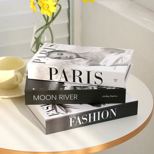 3Pcs Decorative Fake Books - Living Room Coffee Table Ornaments - ZOOMNSTORE