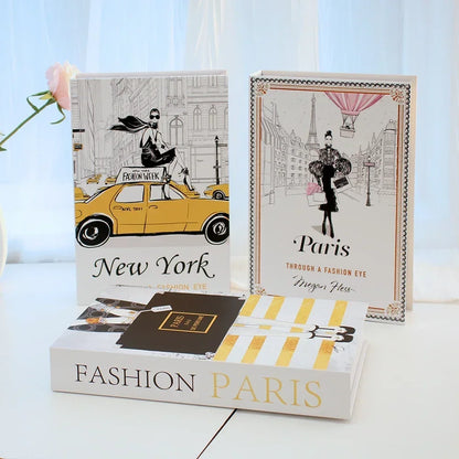 3Pcs Decorative Fake Books - Living Room Coffee Table Ornaments - ZOOMNSTORE