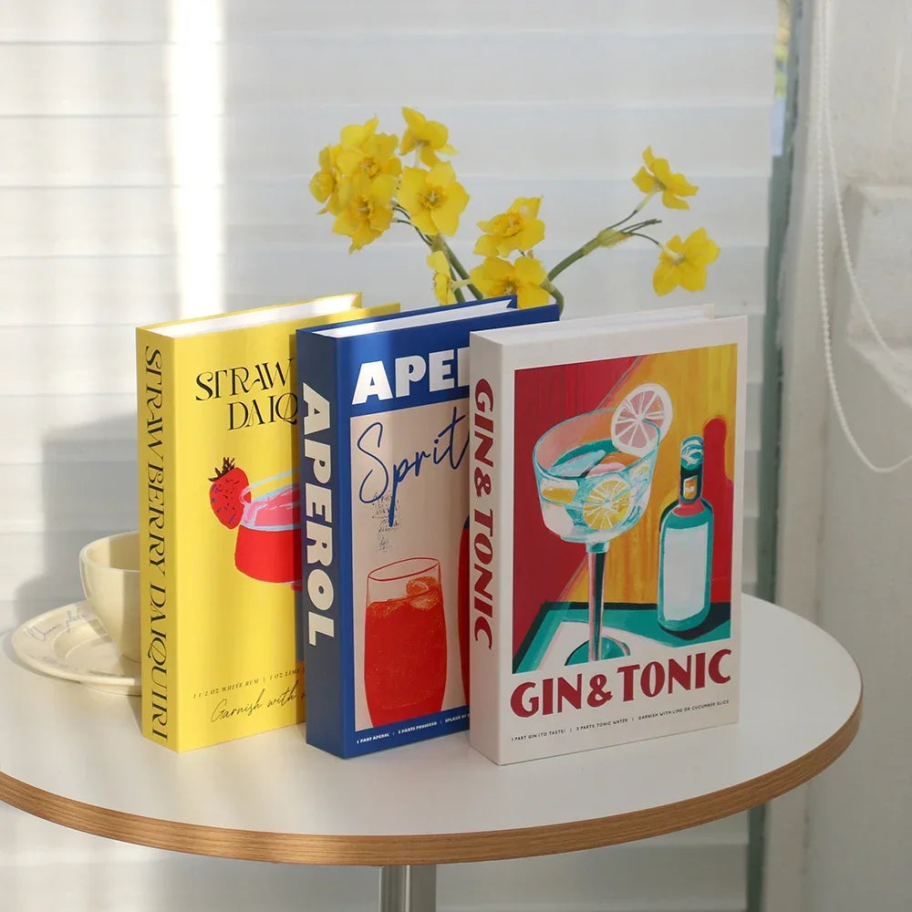 3Pcs Decorative Fake Books - Living Room Coffee Table Ornaments - ZOOMNSTORE