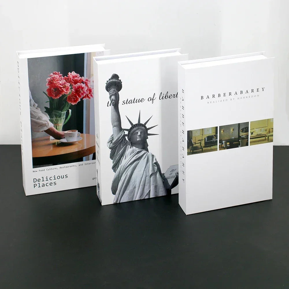 3Pcs Decorative Fake Books - Living Room Coffee Table Ornaments - ZOOMNSTORE