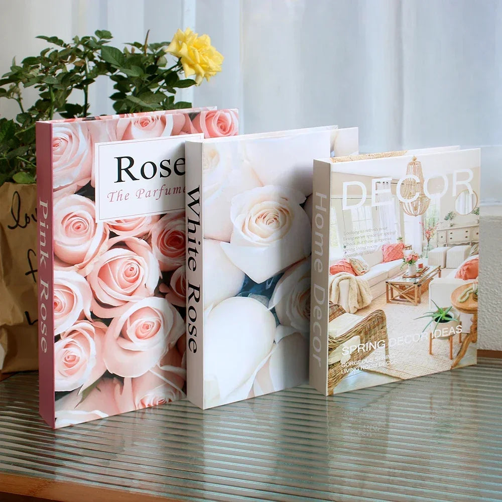 3Pcs Decorative Fake Books - Living Room Coffee Table Ornaments - ZOOMNSTORE
