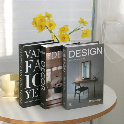 3Pcs Decorative Fake Books - Living Room Coffee Table Ornaments - ZOOMNSTORE