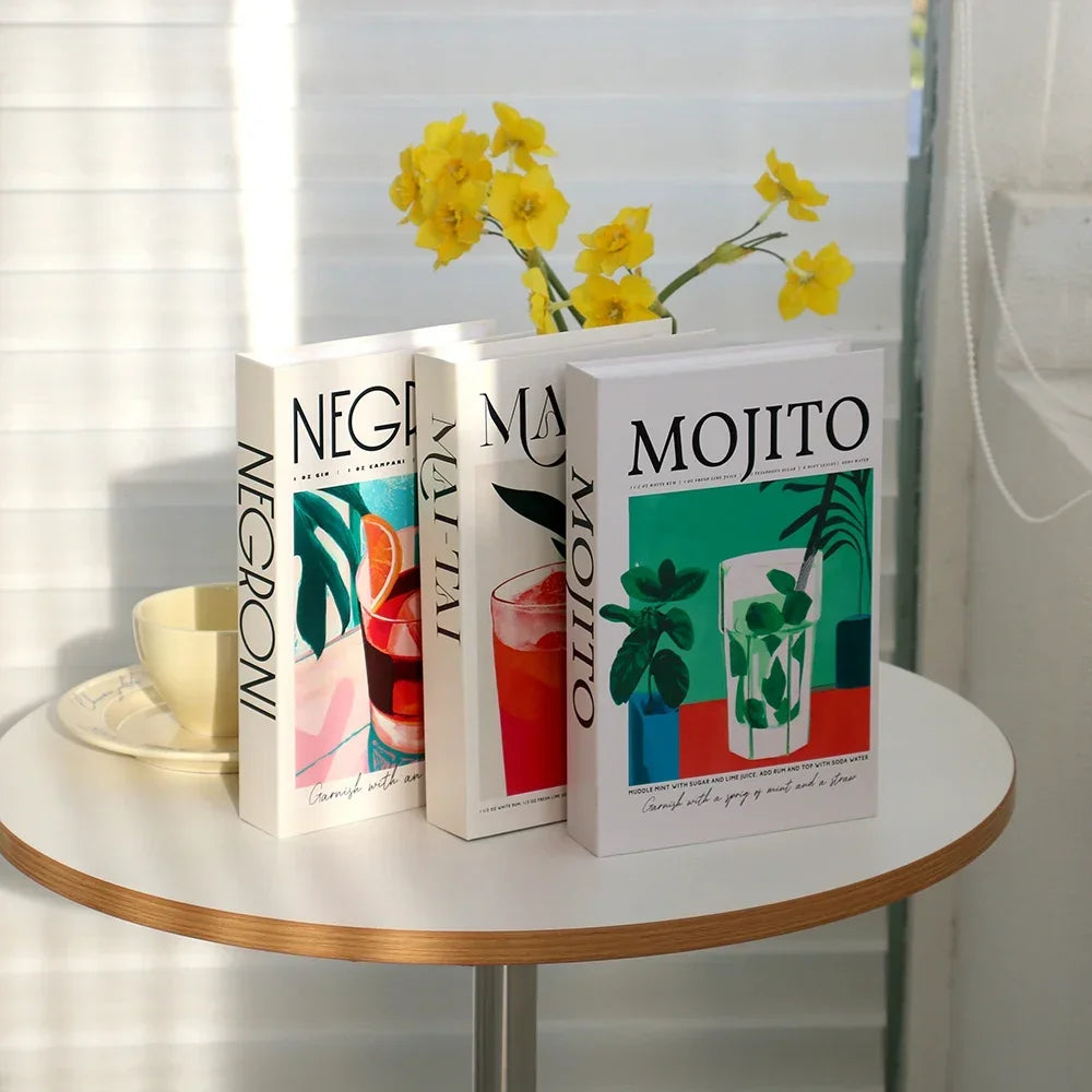 3Pcs Decorative Fake Books - Living Room Coffee Table Ornaments - ZOOMNSTORE