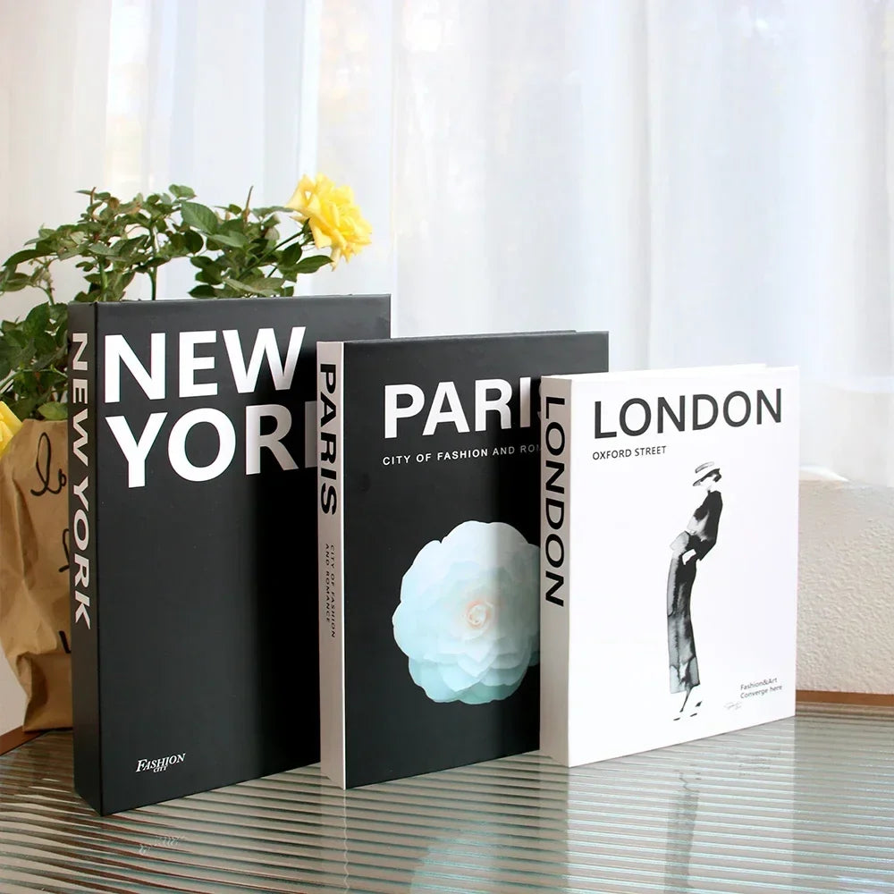 3Pcs Decorative Fake Books - Living Room Coffee Table Ornaments - ZOOMNSTORE