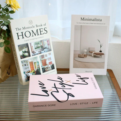 3Pcs Decorative Fake Books - Living Room Coffee Table Ornaments - ZOOMNSTORE