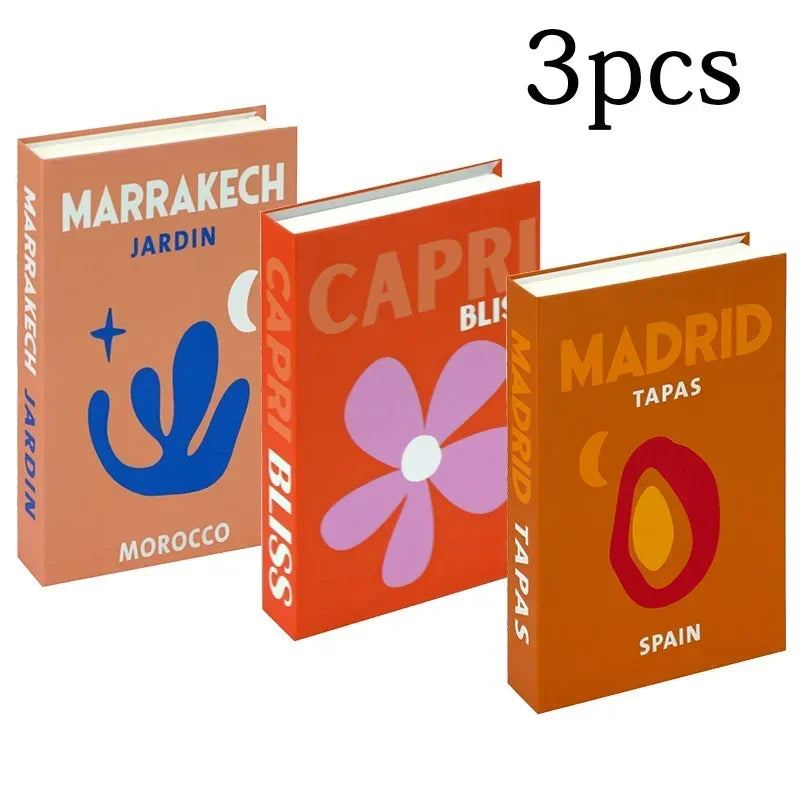 3Pcs Decorative Fake Books - Living Room Coffee Table Ornaments - ZOOMNSTORE