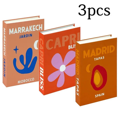 3Pcs Decorative Fake Books - Living Room Coffee Table Ornaments - ZOOMNSTORE