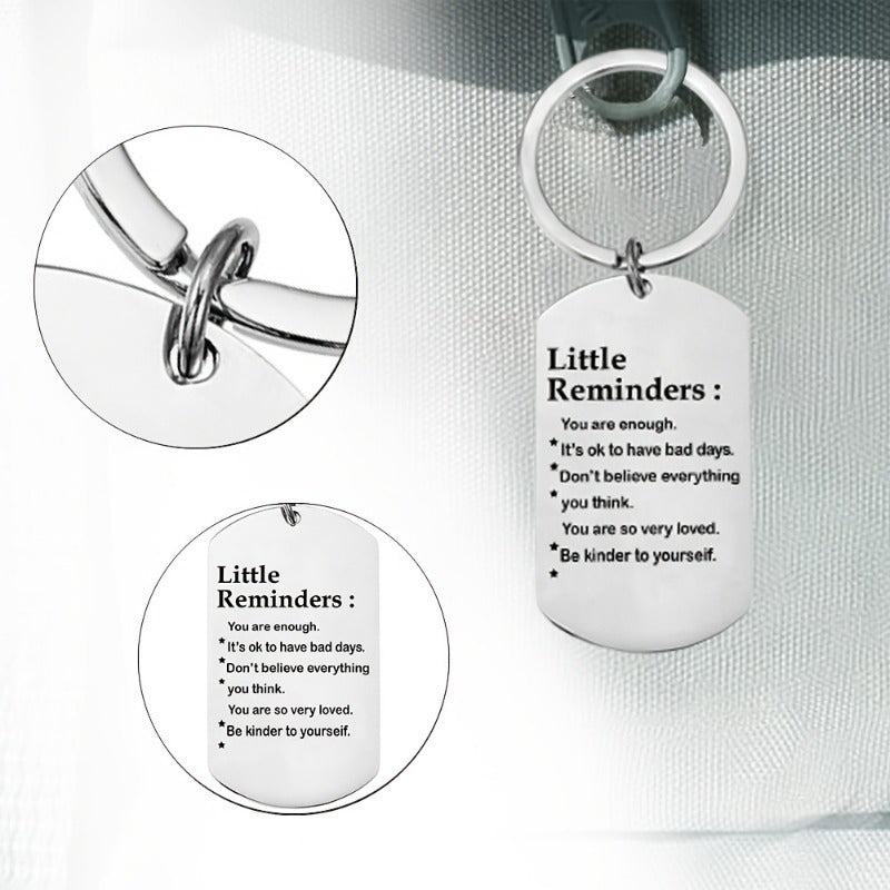 Motivational Stainless Steel Keychain - Ideal Gift for Friends  Family - ZOOMNSTORE