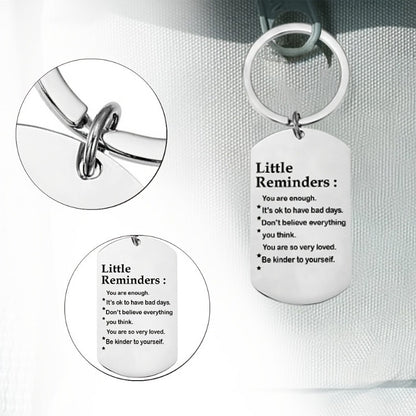 Motivational Stainless Steel Keychain - Ideal Gift for Friends  Family - ZOOMNSTORE