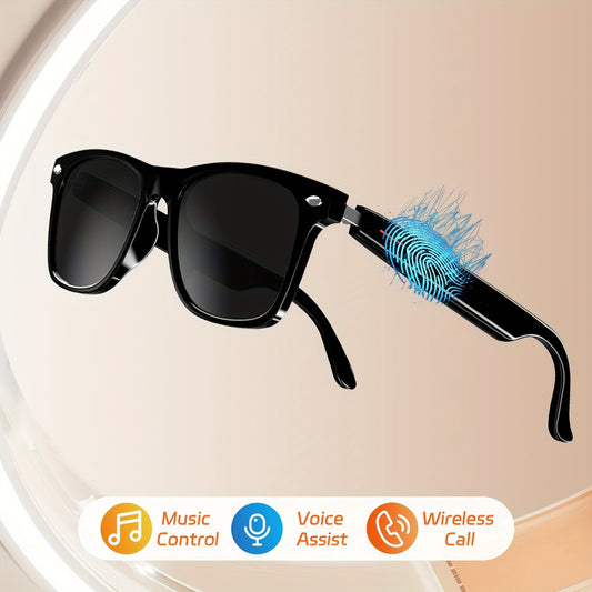 Wireless Audio Smart Glasses - AI Voice Assist Built-in Microphone  Speakers Music  Call Control - ZOOMNSTORE