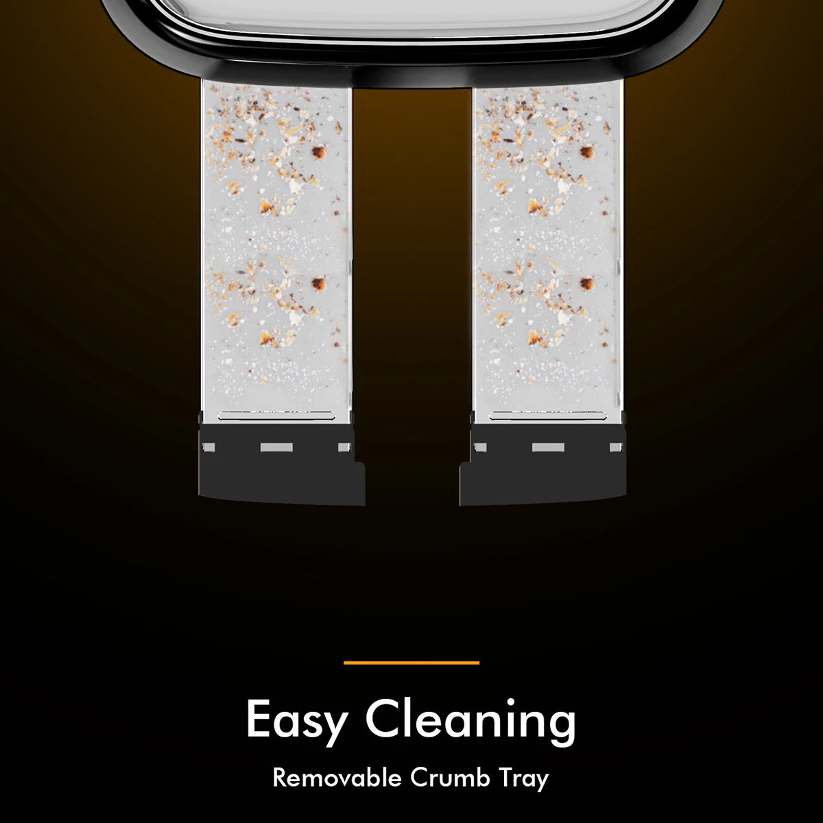 4-Slice Stainless Steel Toaster - Extra Wide Slots Dual Controls Removable Crumb Tray 6 Shade Settings Black - ZOOMNSTORE