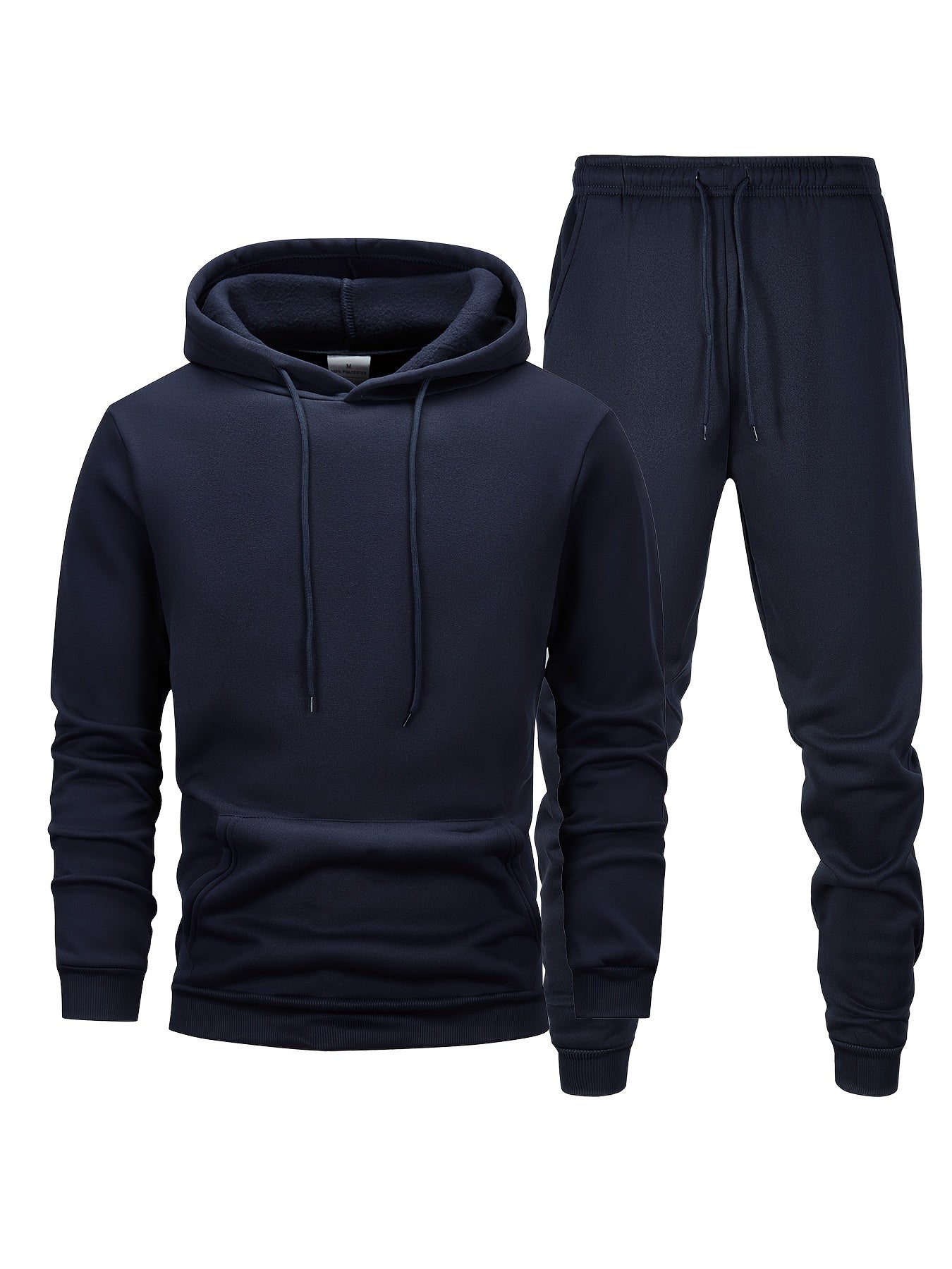 Mens Athletic Hoodie and Jogger Set - Casual Activewear with Pockets - ZOOMNSTORE