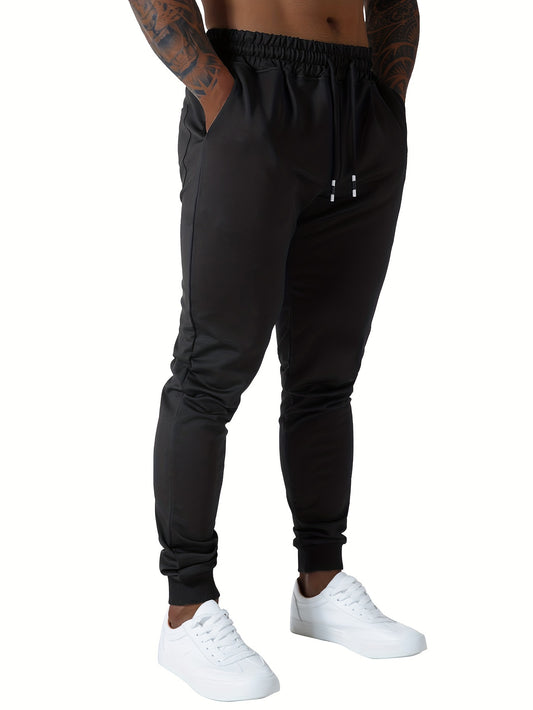 Mens Slim Joggers - Athletic Workout Pants with Deep Pockets for Gym and Running - ZOOMNSTORE