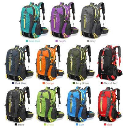 40L Water Resistant Backpack - Travel Hiking Camping Laptop Daypack for Men  Women - ZOOMNSTORE