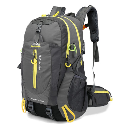 40L Water Resistant Backpack - Travel Hiking Camping Laptop Daypack for Men  Women - ZOOMNSTORE