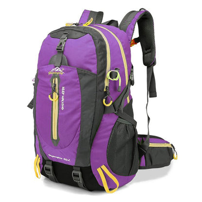 40L Water Resistant Backpack - Travel Hiking Camping Laptop Daypack for Men  Women - ZOOMNSTORE