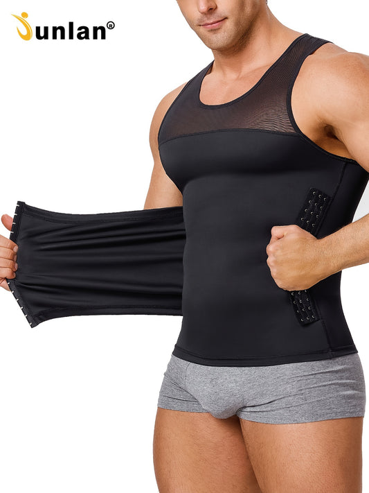 Adjustable Compression Vest - Mens Tummy Control Shapewear for Back Support - ZOOMNSTORE