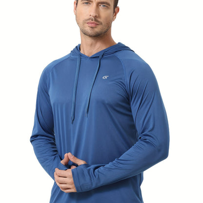 One Hooded Sweatshirt for Beach Jogging Summer Men's Sunscreen And Sweat Absorbent Hooded Sweatshirt, For Beach Jogging Training - ZOOMNSTORE